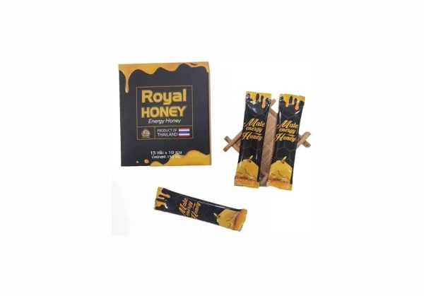 Royal Honey Black Aphrodisiac Honig für Männer, stimulierend, natürliches langanhaltendes Aphrodisiakum, intensive Formel mit Ginseng, steigert die Ausdauer, wirksam, 10 einzelne Sachets